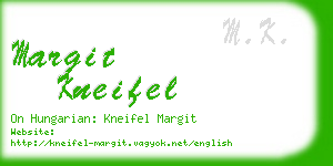 margit kneifel business card